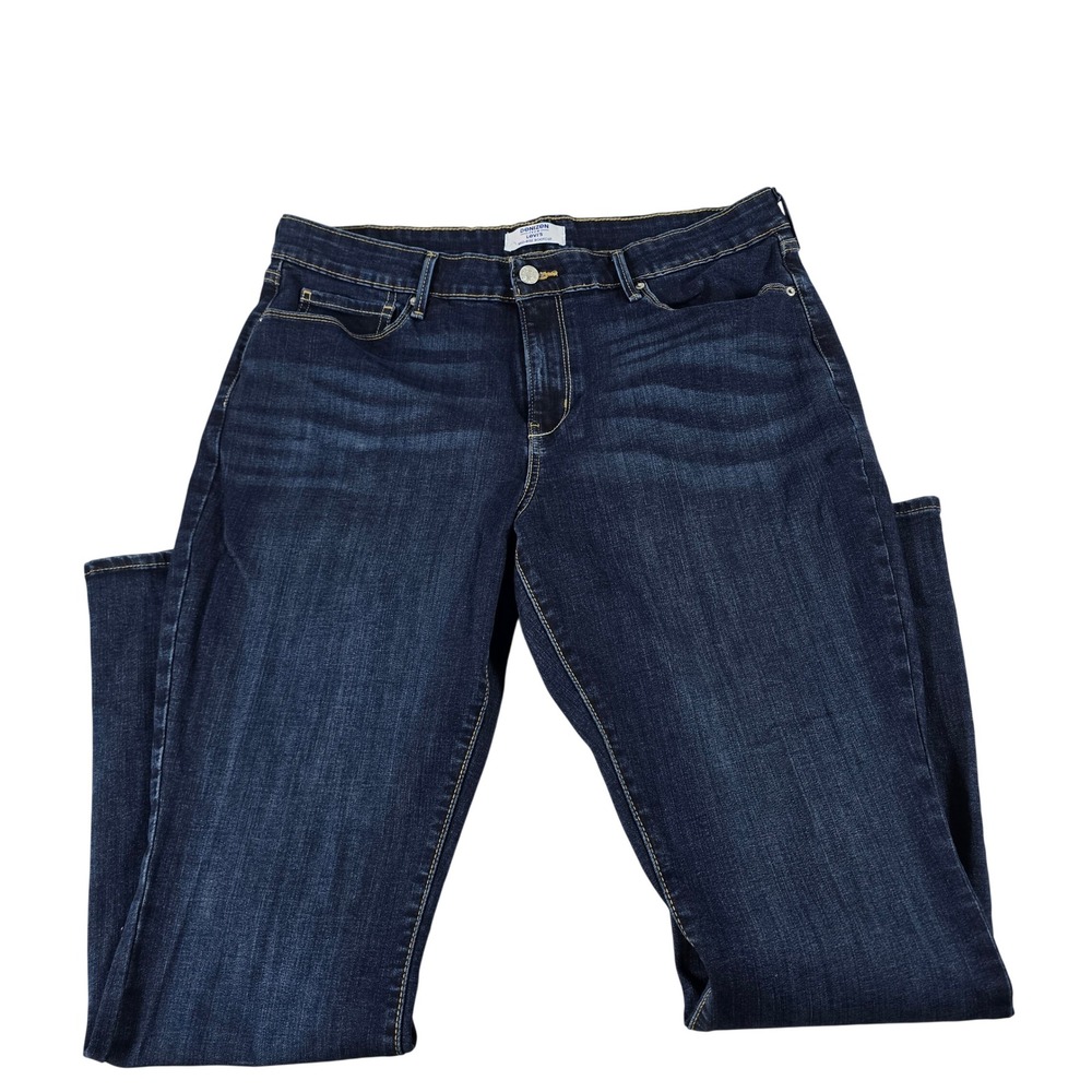 Denizen from Levi's Womens Mid-Rise Bootcut Jeans Dark Wash Blue 16M W33 L32